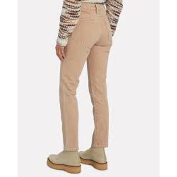 FRAME Le Sylvie Slender Straight-Leg Beige Wash High Rise Jeans Women Sz 30 - Picture 5 of 16